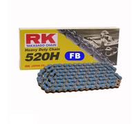 Moto Catena Blu RK FB520H Con 102 Ruoli E Chiusura a Clip Aperto