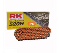Moto Catena IN Arancione RK PC520H Con 118 Ruoli E Chiusura a Clip Aperto