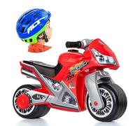 Moto cavalcabile Molto Cross Premium Rossa + Casco Mlt Blu