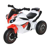 Moto Cavalcabile per Bambini Bianco e Rosso