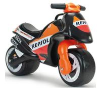 Moto Cavalcabile per Bambini Nero Arancione Licenza Repsol Racing