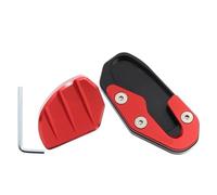 Moto Cavalletto Laterale Estensione Ingranditore Piastra Pad Per Honda PCX160 PCX125 2025 2026 PCX 160 125 2025-2026(AB red)