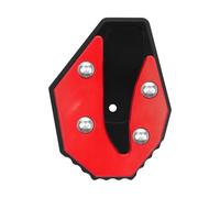 Moto Cavalletto Laterale Estensione Piede Ingrandire Piastra Pad Per NMAX155 NMAX125 NMAX160 2020-2025(Red)