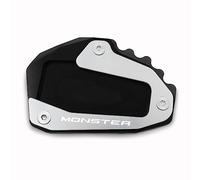 Moto Cavalletto Pad Adattarsi for il mostro for Ducati 696 795 796 797 821 110 0evo 1200 Motociclo CNC Piatto di estensione della parte laterale del piede kickstand piastra supporto(Noir)