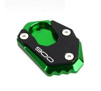 Moto Cavalletto Pad Per KAWASAKI 900 Z900 Z650 Z800 Z900RS Per NINJA 650 CNC Piede Ingranditore Piastra Estensione Laterale Ausiliario(Green)