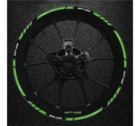 Moto Cerchioni Adesivo Adesivi Per Cerchioni Moto, Decalcomanie Per Cerchi Per Yamaha MT-03 MT 03 MT03, Strisce Riflettenti Adesivi Mozzo Ruota Sportivo(Colore 21)