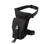 Moto Ciclismo Marsupio,Marsupio Da Gamba Borsa da uomo in tela con gamba a goccia Borsa da vita nera Casual Cintura da viaggio Hip Bum Borse a tracolla a tracolla for moto