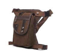 Moto Ciclismo Marsupio,Marsupio Da Gamba Borsa diagonale for moto Borsa da gamba for sport all'aria aperta moda retrò Borsa da gamba in tela impermeabile resistente all'usura Borsa da gamba for equita