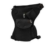 Moto Ciclismo Marsupio,Marsupio Da Gamba Borsa laterale for gamba a caduta for moto Marsupio impermeabile alla moda Tasche multiple di grande capacità for viaggi in bicicletta (Color : Black-02)