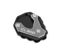 Moto CL500 CL300 Cavalletto Piastra Di Estensione Piede Cavalletto Laterale Ingranditore Pad Per Ho&N&Da CL 300 500 SCL500 SCL300 2021-2024 2023(Titanium-logo 2)
