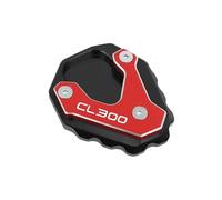 Moto CL500 CL300 Cavalletto Piastra Di Estensione Piede Cavalletto Laterale Ingranditore Pad Per Ho&N&Da CL 300 500 SCL500 SCL300 2021-2024 2023(Red-logo 2)