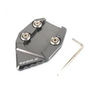 Moto CNC Cavalletto Piede Laterale Estensione Pad Piastra Di Supporto Ingrandire Misura Per VN650 VN 650 2015-2018(Titanium)