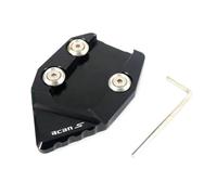 Moto CNC Cavalletto Piede Laterale Estensione Pad Piastra Di Supporto Ingrandire Misura Per VN650 VN 650 2015-2018(Black)