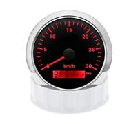 Moto Contachilometri 30/60/80/120/200 km/h 7 colori retroilluminato 85 mm tachimetro calibro con antenna moto barca auto camion misuratore