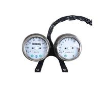 Moto Contachilometri Contachilometri meccanico universale per motocicletta, tachimetro e strumento di velocità del motore a doppia testa, stile carburatore da 12 V