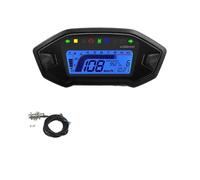 Moto Contachilometri Tachimetro universale per motocicletta, 7 colori, strumento digitale, indicatore di direzione, tachimetro da 13000 giri/min