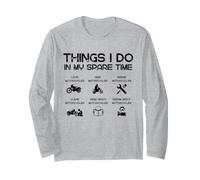 Moto. Cose Che Faccio nel Mio Tempo Libero Maglia a Manica