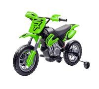 Moto Cross Elettrica per Bambini 12V Verde