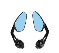 Moto Cruiser Chopper ATV Alluminio 7/8', Per BMW, Per Ducati, Per Aprilia, Per Victory, Specchio Retrovisore Laterale Bar End (Blue lens)