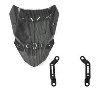 Moto Cupolino Motociclo Deflettore Aria Per Kawasaki Per Z500 Per ABS Per SE 2024 2025 Visiera Per Moto Visiera Parabrezza Parabrezza Staffa Di Protezione Cupolino Touring(Carbon fiber pattern)