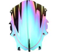 Moto Cupolino Motociclo Deflettore Aria Per YZF Per R3 Per R25 2019 2020 2021 2022 2023 Parabrezza Anteriore Deflettore Antivento Parabrezza A Doppia Bolla Cupolino Touring(Iridium)