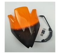 Moto Cupolino Parabrezza Per Kawasaki Per Z750 Per Z750R 2007 2008 2009 2010 2011 2012 Parabrezza Per Moto Parabrezza Con Staffa Fumo Trasparente Deflettore Per Moto(Orange)