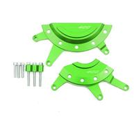 Moto Di Alluminio CNC Motore Crash Guard Statore Copertura Cursore Protector Per NINJA 400 Z400 2018 2019 2020 Rilievi di caduta(Green b)