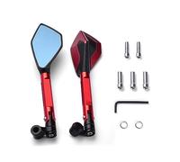 Moto Di Alluminio Di CNC Metallico Vista Posteriore Specchi Retrovisori Specchio Laterale Anti-Vertigine Per Hornet 900 600 250 CB600F CB 600F(Red)
