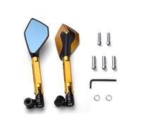 Moto Di Alluminio Di CNC Metallico Vista Posteriore Specchi Retrovisori Specchio Laterale Anti-Vertigine Per Hornet 900 600 250 CB600F CB 600F(Oro)