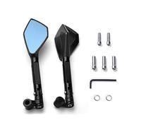 Moto Di Alluminio Di CNC Metallico Vista Posteriore Specchi Retrovisori Specchio Laterale Anti-Vertigine Per Hornet 900 600 250 CB600F CB 600F(Black)