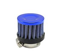 Moto Elemento Aspirazione Filtro Aria Universale Per Auto Da 12 Mm A 25 Mm Per Aspirazione Aria Fredda Per Moto, Copertura Di Sfiato Del Basamento Ad Alto Flusso(25MM-BLUE)