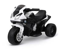 HOMCOM Moto Elettrica per Bambini Max. 20kg con Licenza BMW, 3 Ruote, Batteria Ricaricabile 6V, Bianca Nera, 66x37x44cm Aosom