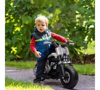 Moto Elettrica per Bambini 3-5 Anni in PP e Metallo con Rotelle, Clacson e Musica, 86x44x58 cm Description:I più piccoli non vorranno più scendere da questa moto elettrica per bambini HOMCOM. Tra il s