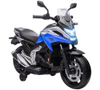 Moto Elettrica per Bambini 3-6 Anni Honda 12V Rotelle 3 km/h Blu DecHome