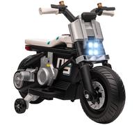 Moto Elettrica per Bambini 6V Bianca e Nera