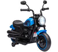Moto Elettrica per Bambini 6V Blu e Nero