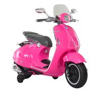 Moto Elettrica Per Bambini Con Licenza Ufficiale Vespa, 2 Rotelle, Luci E Suoni, 108x49x75 Cm, Rosa