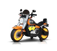 Moto Elettrica per Bambini Cruiser Acceleratore a Manubrio 12V 7Ah Arancione