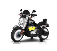 Moto Elettrica per Bambini Cruiser Acceleratore a Manubrio 12V 7Ah Nero