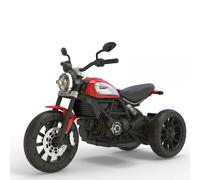 Moto elettrica per bambini Ducati Scrambler rossa Motocicletta bimbo luci suoni