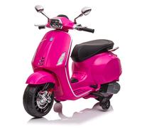 Moto Elettrica per Bambini Licenza Ufficiale Piaggio Vespa Sprint 12V con Rotelle Luci e Suoni Rosa