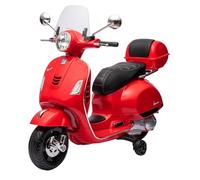 Moto Elettrica Piaggio Vespa GTS Super 12V con Bauletto e Parabrezza-Rosso