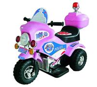 Moto elettrica polizia per bambine con luci e sirena luminosa Motocicletta rosa