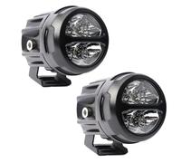Moto Fanale Faro Fendinebbia LED Fuoristrada Super Luminoso Rotondo 3 Pollici 40 W 6000 K Bianco Naturale Lungo Raggio Per Moto(2piece)
