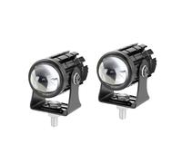 Moto Fanale Faro LED Moto Faretto Lavoro Fendinebbia Per SUV Bianco Giallo 12V 24V(2piece white yellow)