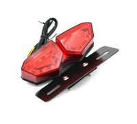 Moto Frena Fanale Posteriore 12V LED 1 x Fanale posteriore Freno Indicatore di direzione Luce di marcia Posteriore Grande farfalla Targa per fuoristrada Tutte le spiagge Bici Moto