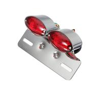 Moto Frena Fanale Posteriore Moto 1x Accessori modificati Parti Fanale posteriore posteriore LED Piastra freno Fanale posteriore Indicatori di direzione per Custom Cafe