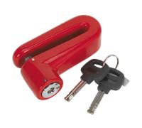 Moto Freno a Disco Lucchetto Ø10mm - Sealey DL503 Nuovo