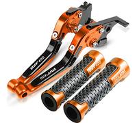 Moto freno e frizione Per ホンダ用 RVF400 RVF 400 2019 2020 Allieasers Pieghevole Leve Del Freno Antografico Allungabile Leve Per Impugnature Le Impugnature Terminano Accessori Per Moto CNC(ARANCIA)
