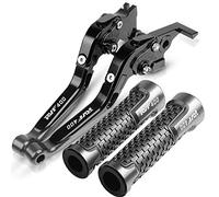 Moto freno e frizione Per ホンダ用 RVF400 RVF 400 2019 2020 Allieasers Pieghevole Leve Del Freno Antografico Allungabile Leve Per Impugnature Le Impugnature Terminano Accessori Per Moto CNC(Grigio)